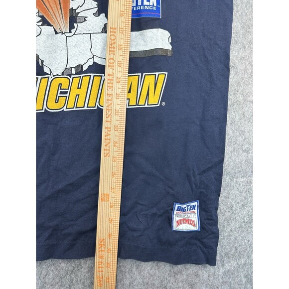 Vintage University Michigan Wolverines Basketball T-Shirt Size XL Single Stitch - Picture 5 of 7
